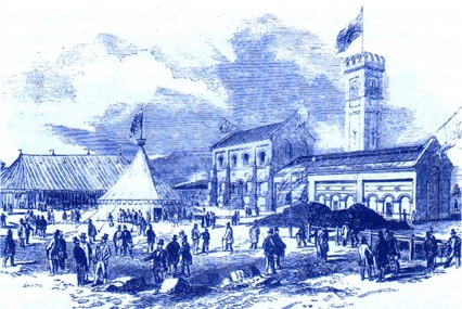 Opening of the new Lambeth Water Works at Seething Wells in 1852